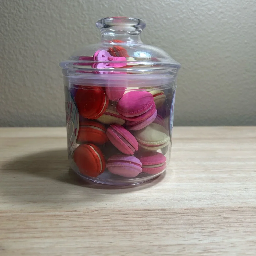 Mini Macaroon Erasers in Jar 35 count